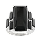 Sterling Silver Semi Mount Ring Setting Emerald OCT 20X12mm - Syzjewelry